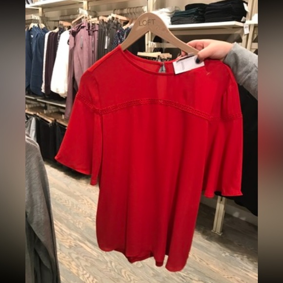 Loft Red top - Picture 3 of 6